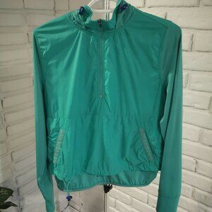 Avia Ladies Green Double Layer Lightweight Running Jacket with Hood